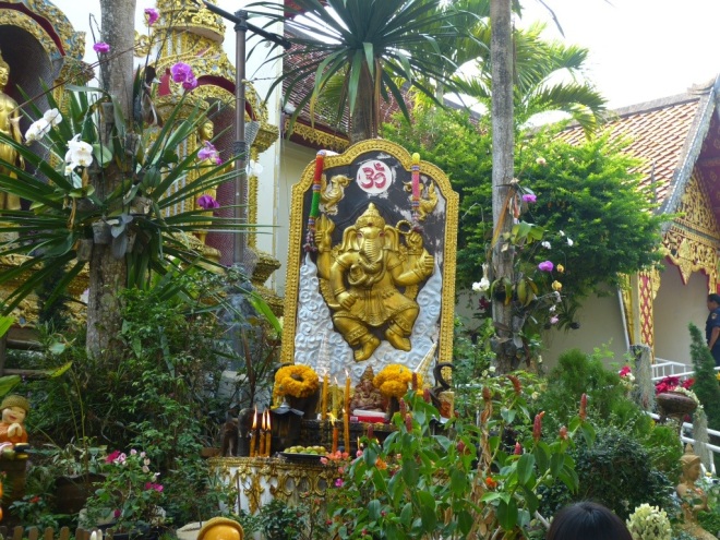 Ganesha, son of Shiva and Parvati, at Wat Prathap Doi Suthep in Chiang Mai