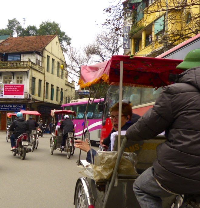 Linda, after riding for a few minutes...check out the expression...