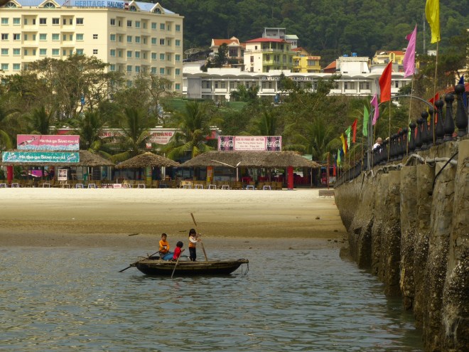 The surrounding area is starting to get built up, with lots of hotels across from the beach.