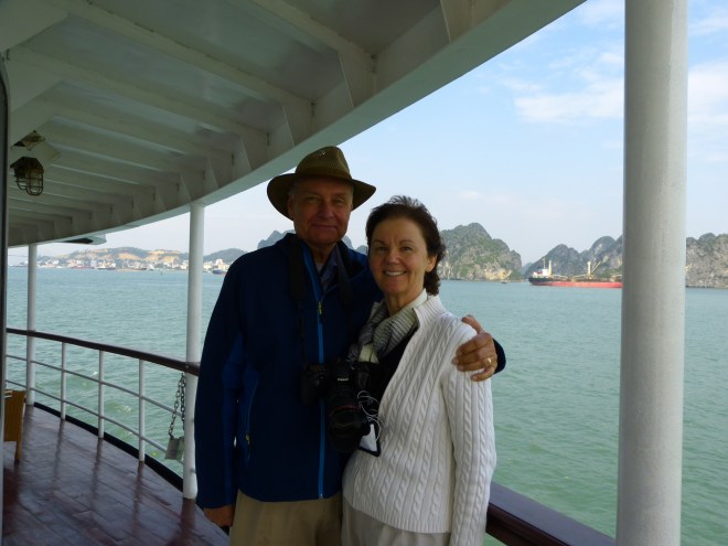 We, however, spent the night on the Emeraude.