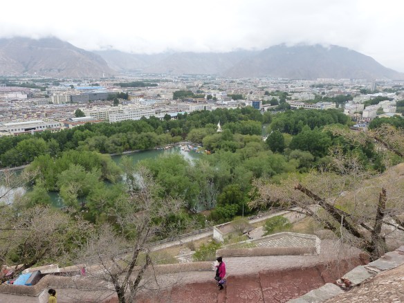 The view from the top of the Potala