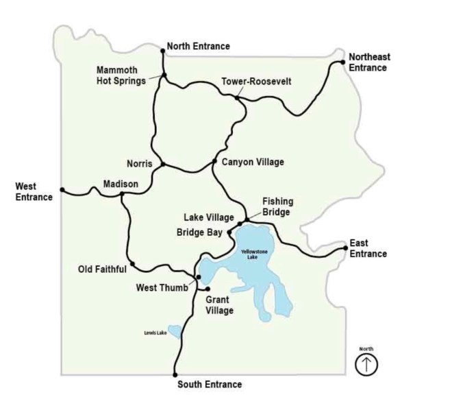 yellowstone map